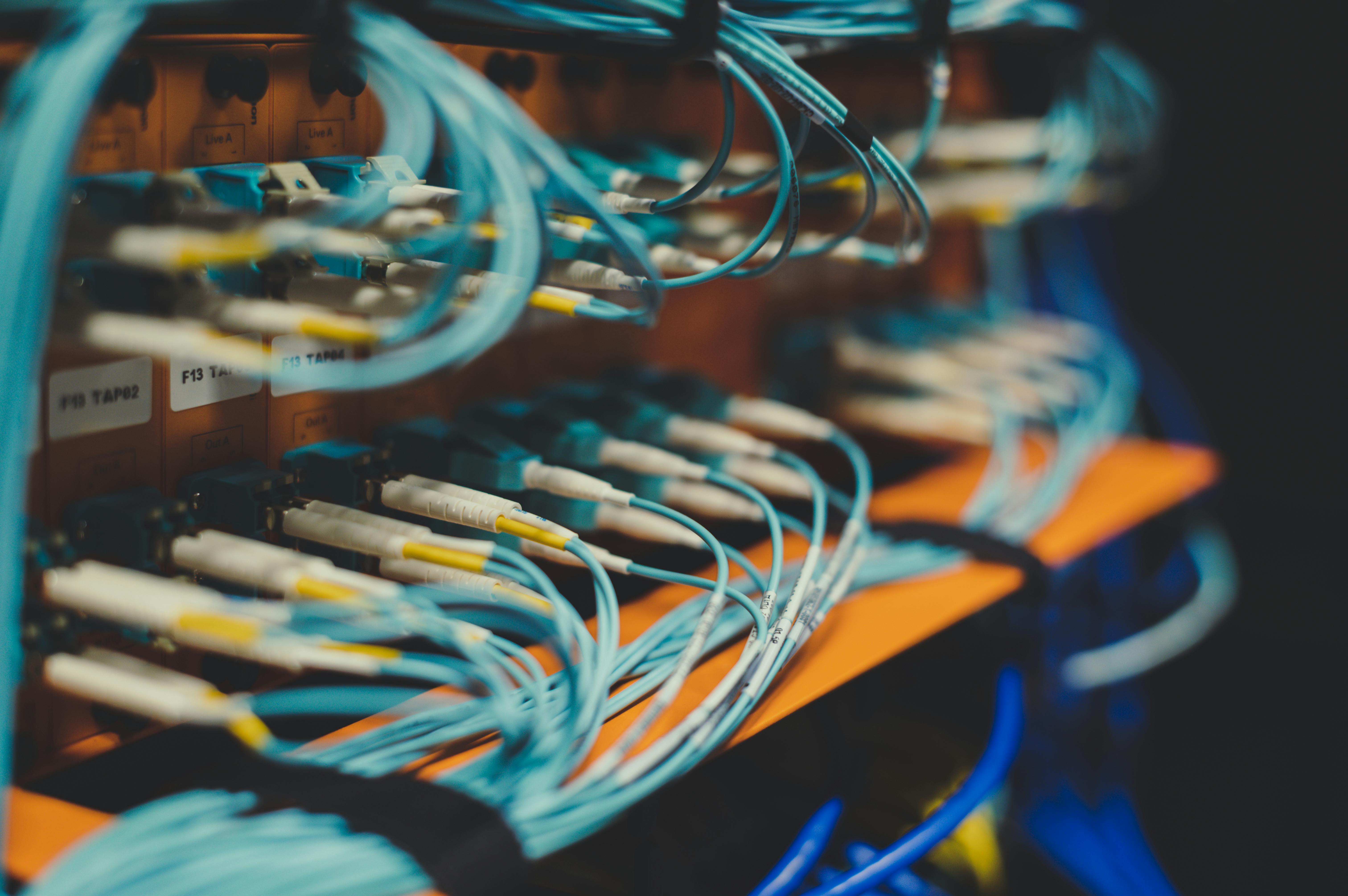 Server infrastructure and cloud hosting concept
