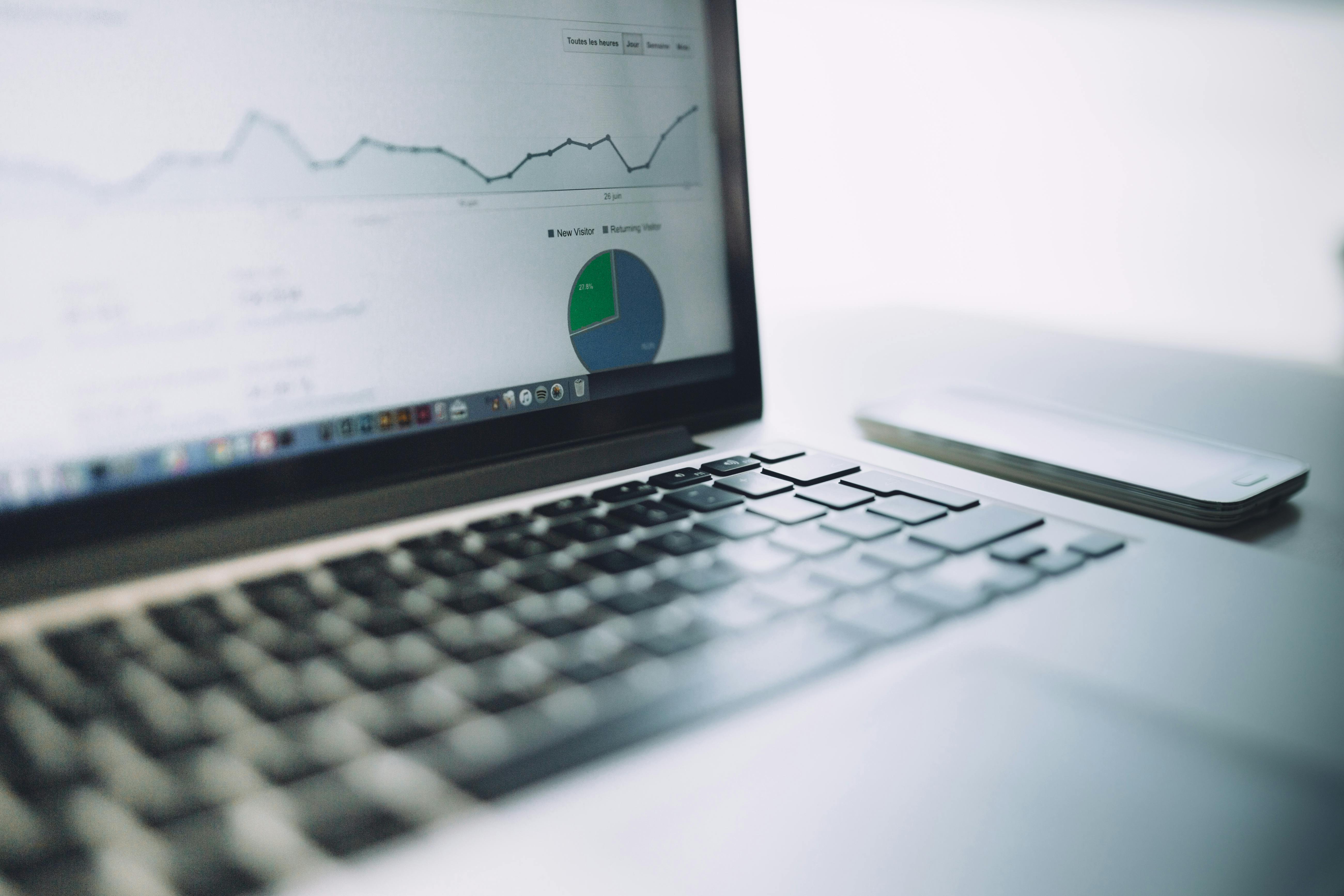WordPress admin dashboard on a modern workspace