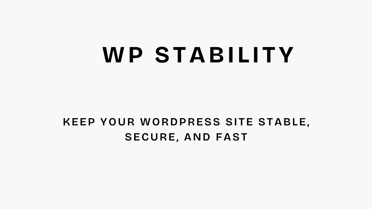 WP Stability screenshot 1